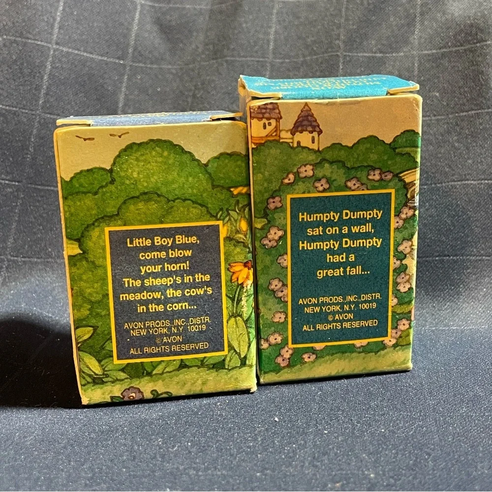 VTG Avon Mother Goose Collection Childhood Rhyme Soaps: Humpty & Little Boy Blue